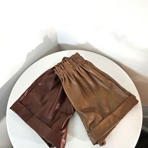 Faux Leather Shorts